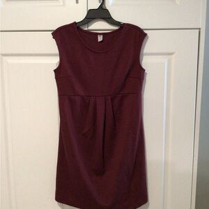 Old Navy Sleeveless  maternity Burgundy Mini Dress